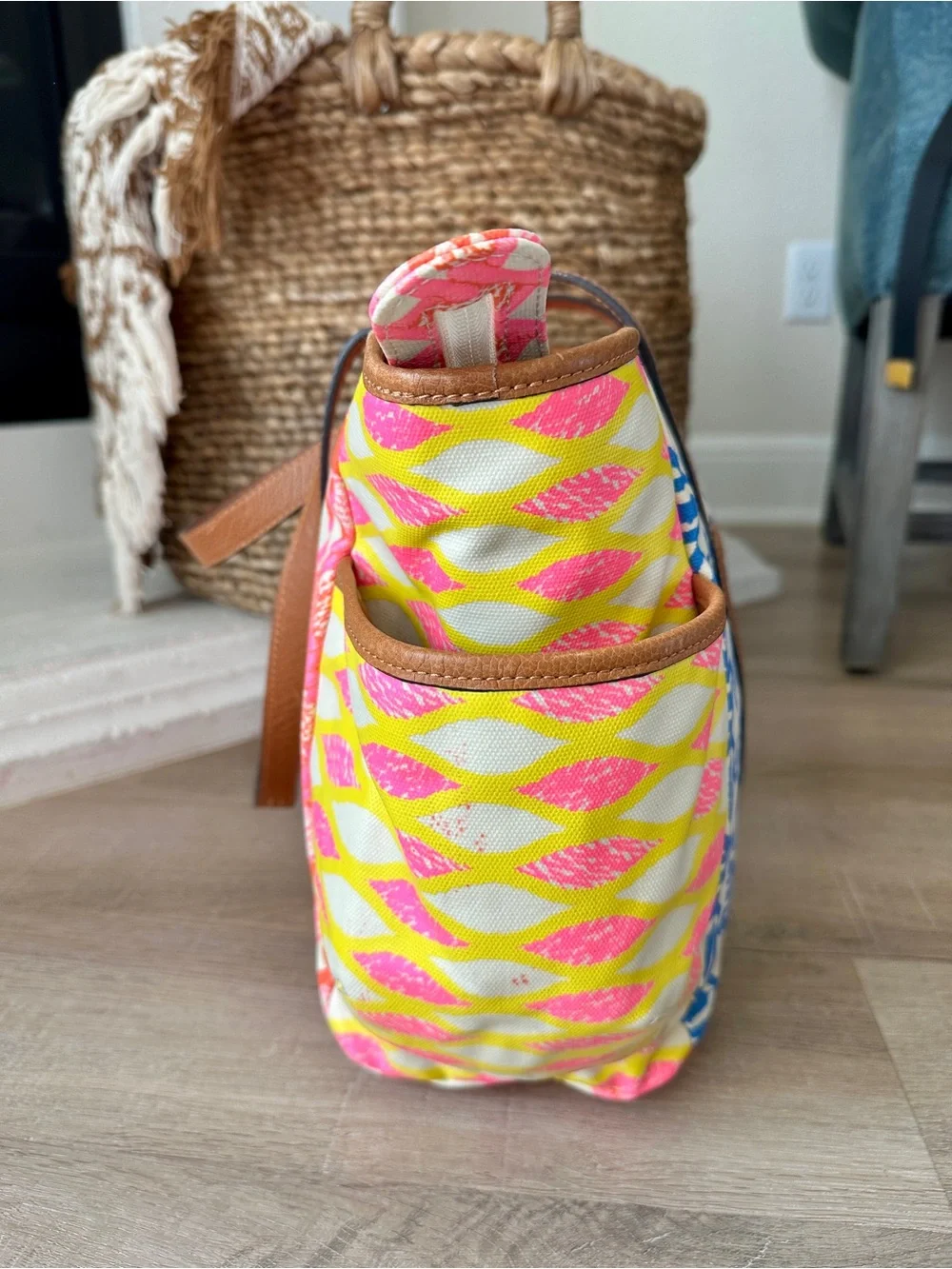 Rebecca Minkoff Neon Marissa Geo-Print Canvas Diaper Bag